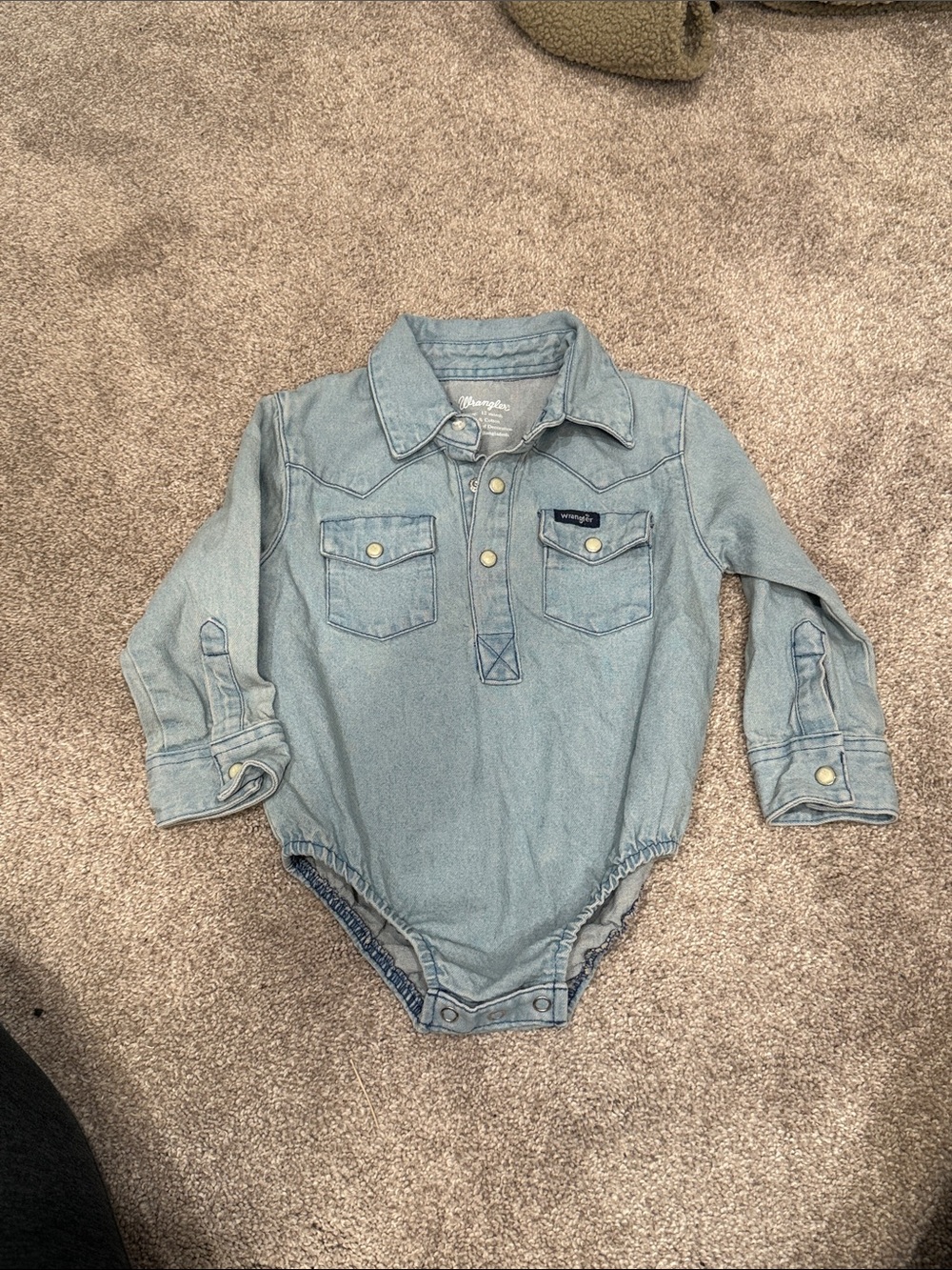 Wrangler Light Blue Denim One-Piece size 12M like new